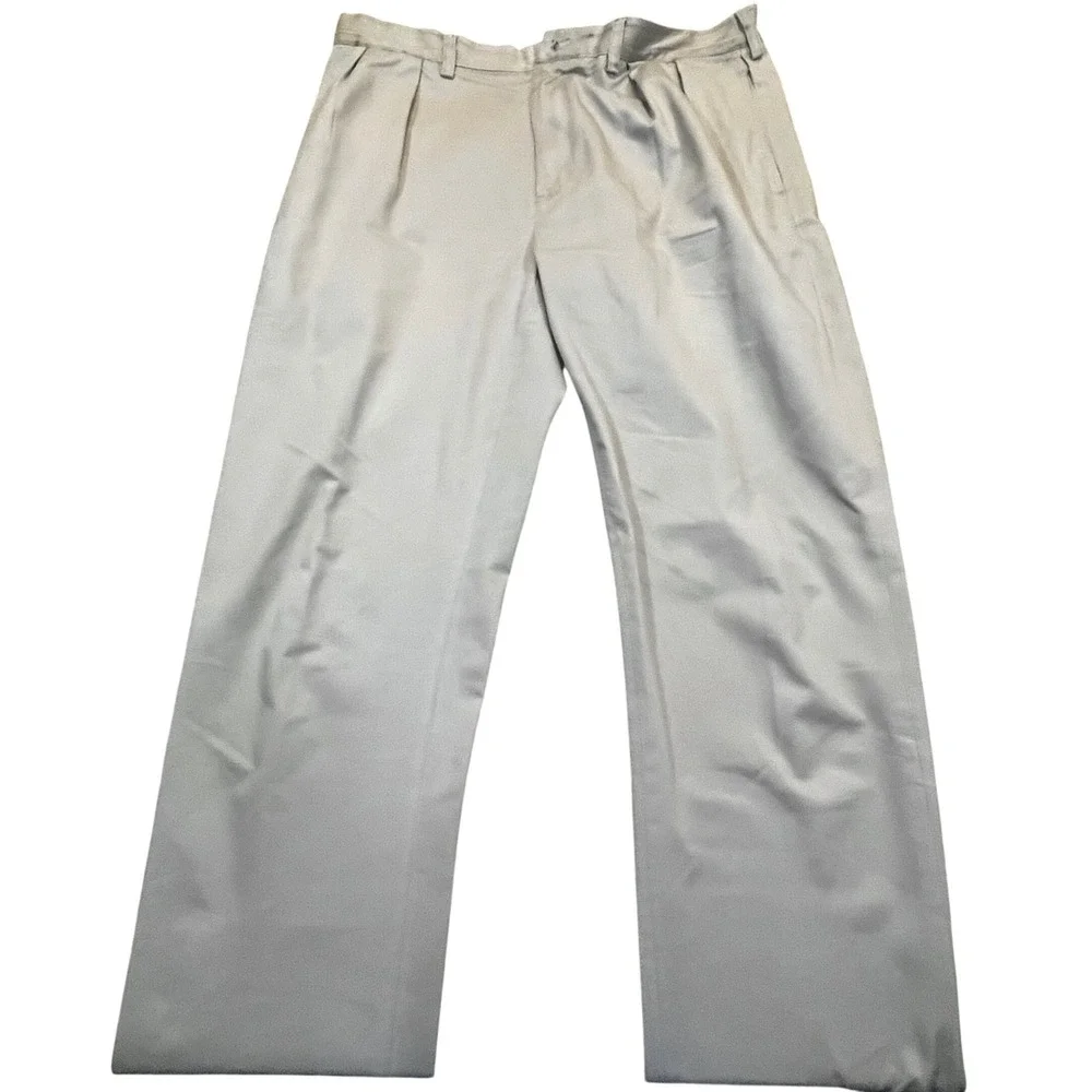 Polo Ralph Lauren Ethan Pant Mens‎ 36x34 Tan Khaki Pleated 100% Cotton Chinos